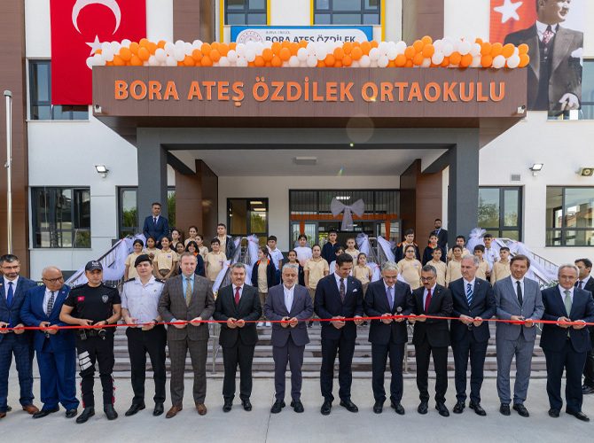 BORA ATEŞ ÖZDİLEK ORTAOKULU HİZMETE AÇILDI